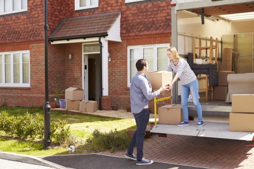 Man With Van Queensbury team preparing for a safe moving job