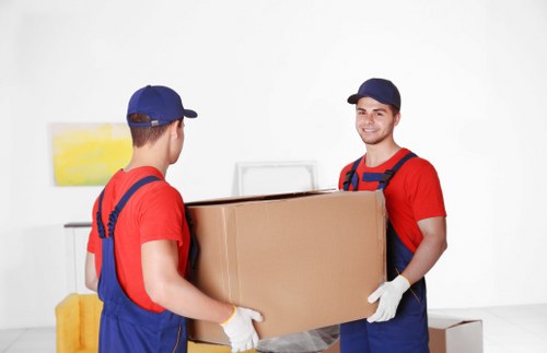 Professional movers loading a home move in Queensbury