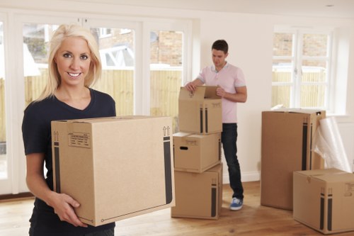 Removal van and moving boxes for Queensbury customers