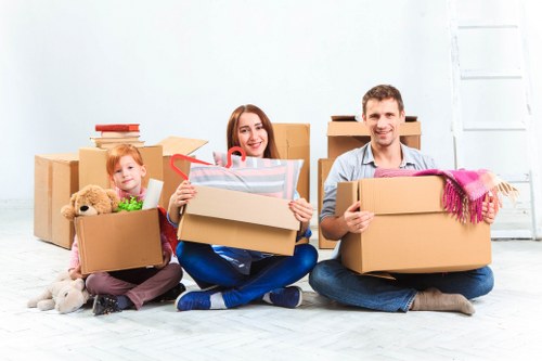 Man With Van Queensbury team supporting eco-friendly removals in a local residential area