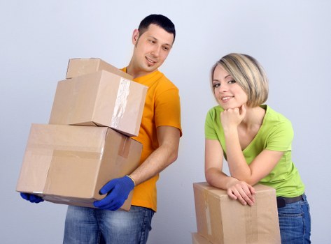 Preparing boxes and furniture for a move in Queensbury
