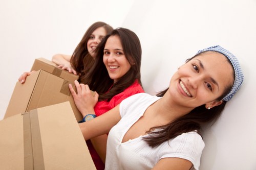 Packed family home ready for house removals in Queensbury