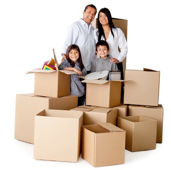 Packing and loading household items for a Queensbury removal